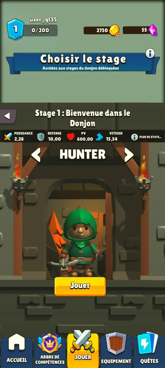 Choisis ton étage