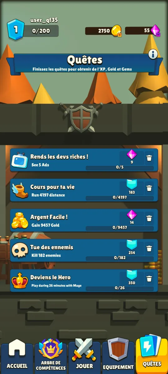 Quêtes